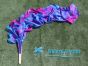 1 pair Mermaid Dream 3G tie-dye belly dance silk fan veil