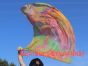 Seda Poi bandera de adoración 81 cm x 64 cm, Serenidad