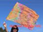 Seda Poi bandera de adoración 81 cm x 64 cm, Serenidad