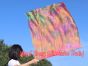 85 cm bandera de seda de adoración profética flexible para niños, Otoño