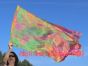 130 cm bandera de seda de adoración profética flexible, Otoño