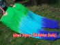 1 pair 1.8m (71") Adventure belly dance silk fan veils