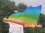 85 cm Tanzflagge Anbetungsfahne mit flexiblem Stab, Regenbogen