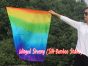 85 cm Tanzflagge Anbetungsfahne mit flexiblem Stab, Regenbogen