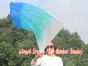 85 cm Tanzflagge Anbetungsfahne mit flexiblem Stab, weiß-pfau grüne-türkis-blau