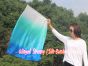 85 cm Tanzflagge Anbetungsfahne mit flexiblem Stab, weiß-pfau grüne-türkis-blau