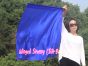 85 cm Tanzflagge Anbetungsfahne mit flexiblem Stab, blau-türkis