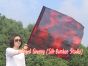 85 cm bandera de seda de adoración profética flexible para niños, Lava