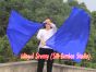 103 cm bandera de seda de adoración profética flexible, azul