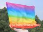 103 cm Tanzflagge Anbetungsfahne mit flexiblem Stab, Regenbogen B