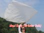103 cm Tanzflagge Anbetungsfahne mit flexiblem Stab, weiß