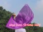 103 cm bandera de seda de adoración profética flexible, violeta