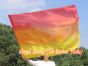 130 cm Tanzflagge Anbetungsfahne mit flexiblem Stab, Feuriger Sonnenuntergang