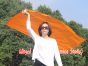 130 cm Tanzflagge Anbetungsfahne mit flexiblem Stab, orange