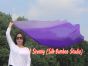 130 cm bandera de seda de adoración profética flexible, violeta degradado