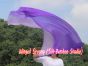 130 cm bandera de seda de adoración profética flexible, violeta degradado