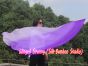 130 cm bandera de seda de adoración profética flexible, violeta degradado