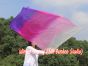130 cm bandera de seda de adoración profética flexible, blanco-rosado-violeta