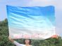 130 cm bandera de seda de adoración profética flexible, Realeza