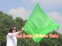 130 cm bandera de seda de adoración profética flexible, verde