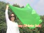 130 cm bandera de seda de adoración profética flexible, verde