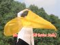 130 cm bandera de seda de adoración profética flexible, oro