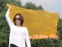 130 cm bandera de seda de adoración profética flexible, oro