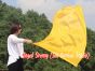 130 cm bandera de seda de adoración profética flexible, oro