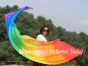 222cm Bandera con Varilla Flexible Profetica Cristiana para Danze, Arco iris