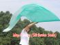 222cm Bandera con Varilla Flexible Profetica Cristiana para Danze, verde pavo real degradado
