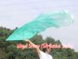 222cm Bandera con Varilla Flexible Profetica Cristiana para Danze, verde pavo real degradado