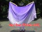 1 PIECE purple fading half circle 6 Mommes belly dance silk veil