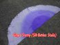1 PIECE purple fading half circle 6 Mommes belly dance silk veil