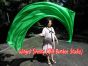 1 Piece green 2.3m (90") dance silk veil poi