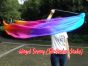 1 Piece Iridescence 1.35m (53") dance silk veil poi