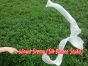 1 piece white 2.5m (98") silk worship streamer