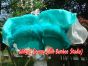 1 pair 1.8m (71") peacock fading belly dance silk fan veils