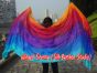 1 piece Iridescence 5 Mommes colorful belly dance silk veil 