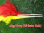 1 pair 1.1m (43") Fire silk fan veils for kids