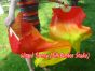 1 pair 1.1m (43") Fire silk fan veils for kids