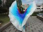 Alas de seda 8 Mommes azul-cian-blanco