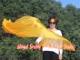 180 cm bandera de seda de adoración profética flexible, oro