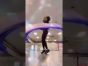 230cm purple fading silk veil poi