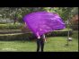 Seda Poi bandera de adoración 129 cm * 88 cm, violeta