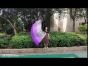 Seda Poi bandera de adoración 129 cm * 88 cm, violeta degradado B