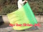 Seda Poi bandera de adoración 103 cm * 88 cm, Esmeralda