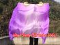 1 pair 1.1m (43") purple fading long side silk fan veils for kids