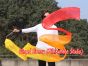 Seide streamer Feuer 4m*0.3m