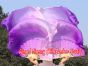 1 pair 1.1m (43") purple fading long side silk fan veils for kids