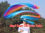 1 piece 4m (4.4 yards) long stripes Iridescence worship silk throw streamer